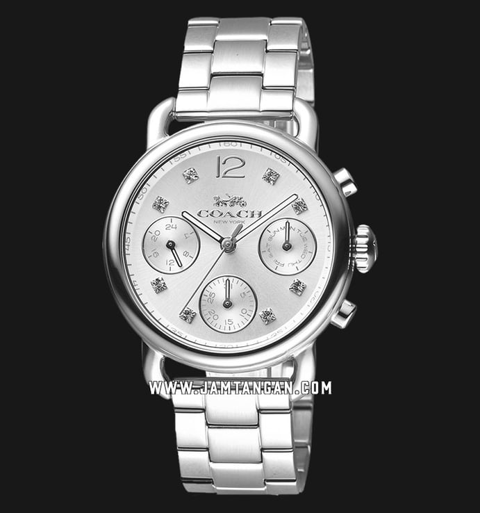 Coach 14502942 Delancey Ladies Silver Dial Stainless Steel Strap