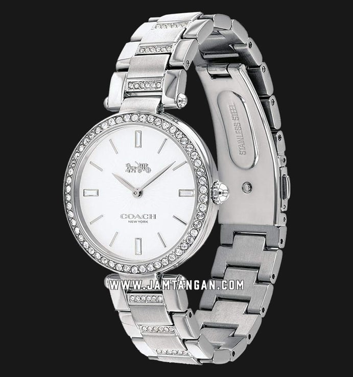 Coach 14503092 Park Ladies Silver Dial Stainless Steel Strap