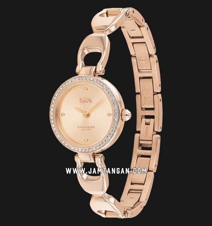 Coach 14503172 Park Ladies Rose Gold Dial Rose Gold Stainless Steel Strap