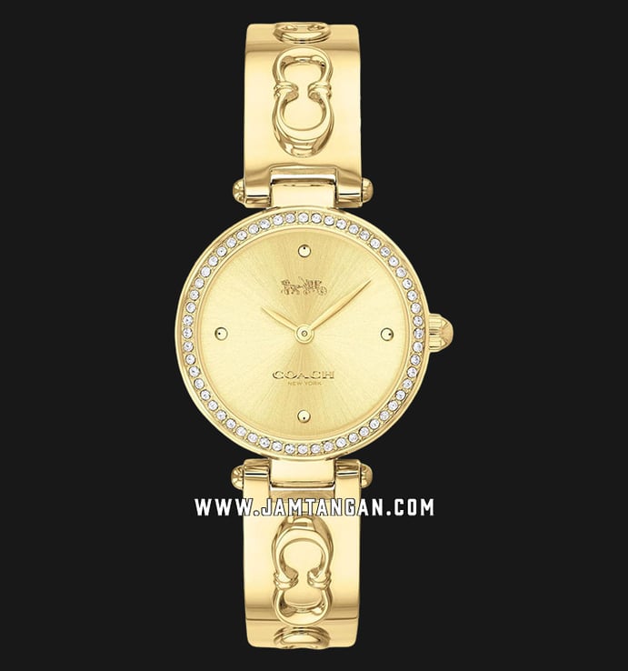 Coach Park 14503276 Ladies Gold Dial Gold Stainless Steel Strap