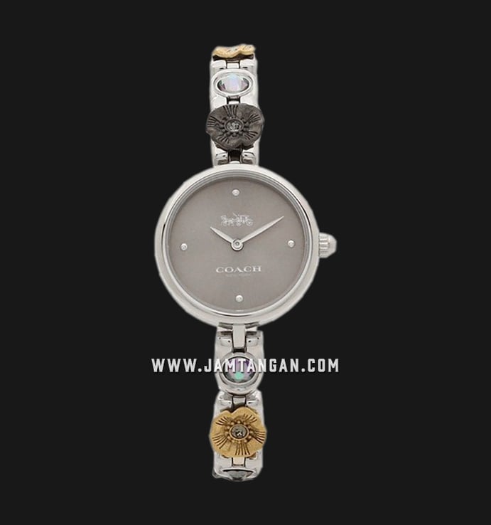 Coach Park 14503444 Ladies Grey Dial Stainless Steel Strap