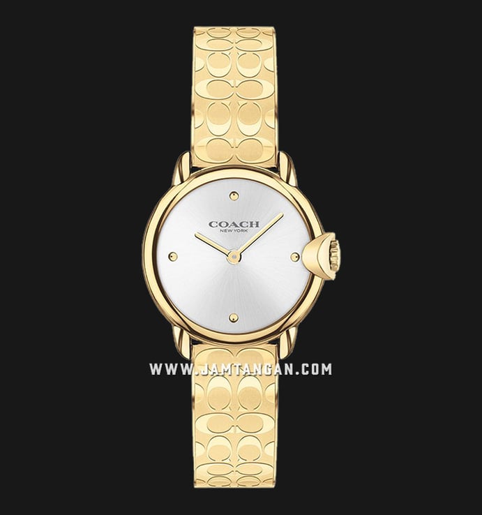 Coach Arden 14503692 Ladies Silver Dial Gold Stainless Steel Strap