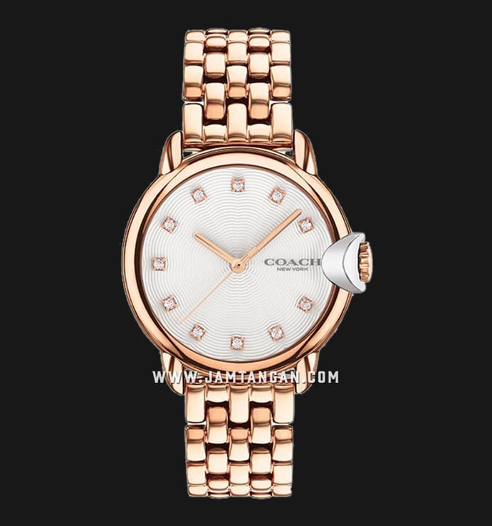 Coach Arden 14503820 Ladies Silver Dial Rose Gold Stainless Steel Strap