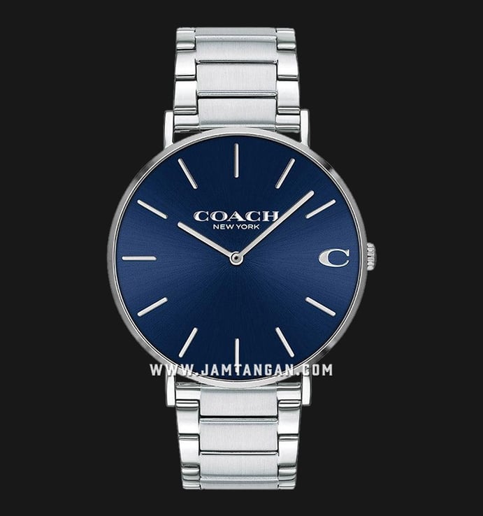 Coach Charles 14602429 Men Blue Dial Stainless Steel Strap