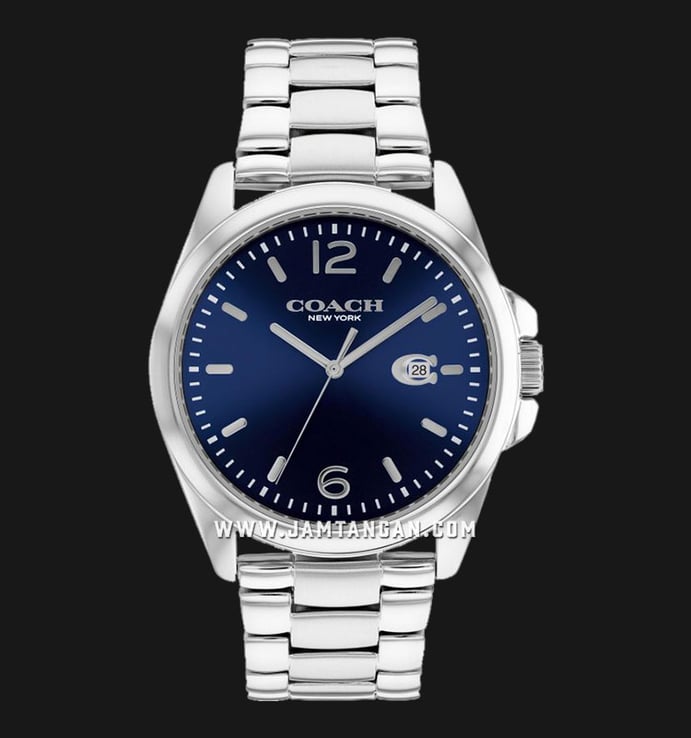 Coach Greyson 14602579 Men Blue Dial Stainless Steel Strap