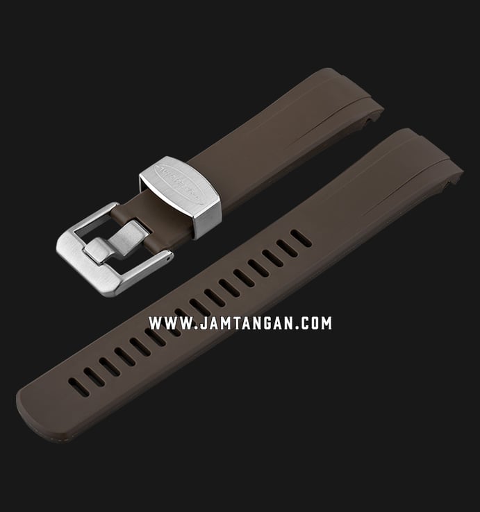 Strap Crafter Blue Turtle CB08-Turtle-Brown 22mm Man Rubber Strap 