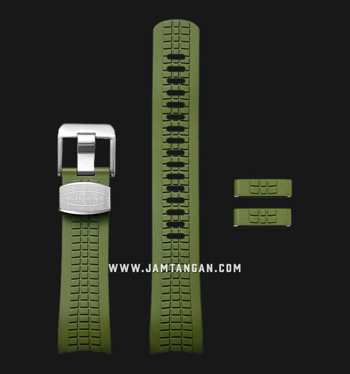 Strap Crafter Blue CB11 Series CB11-GREEN 22mm Curved End Rubber Strap - SKX - Seiko 5