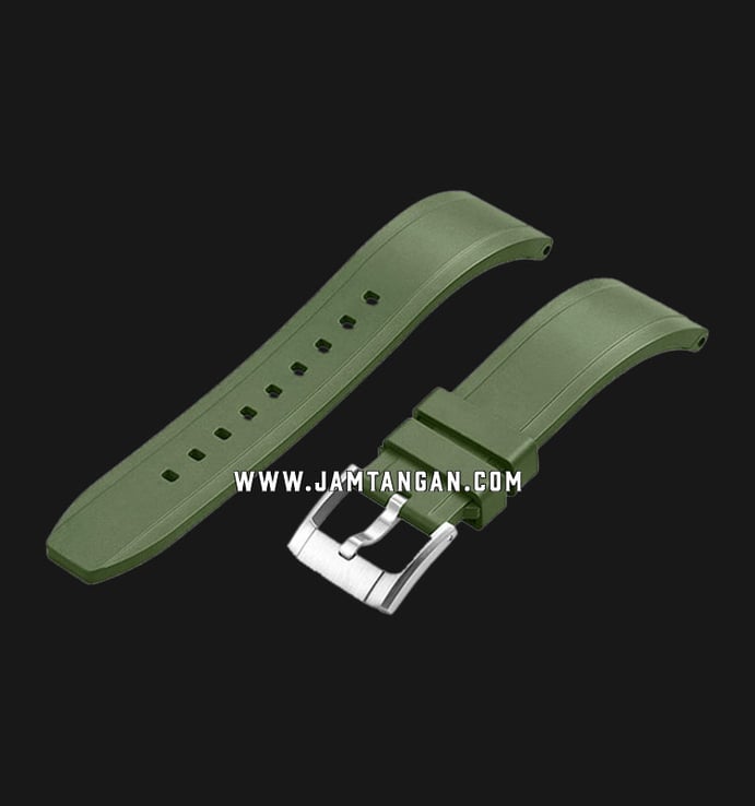 Strap Crafter Blue FKM UX03-22MM-Green 22mm Straight End Rubber Strap