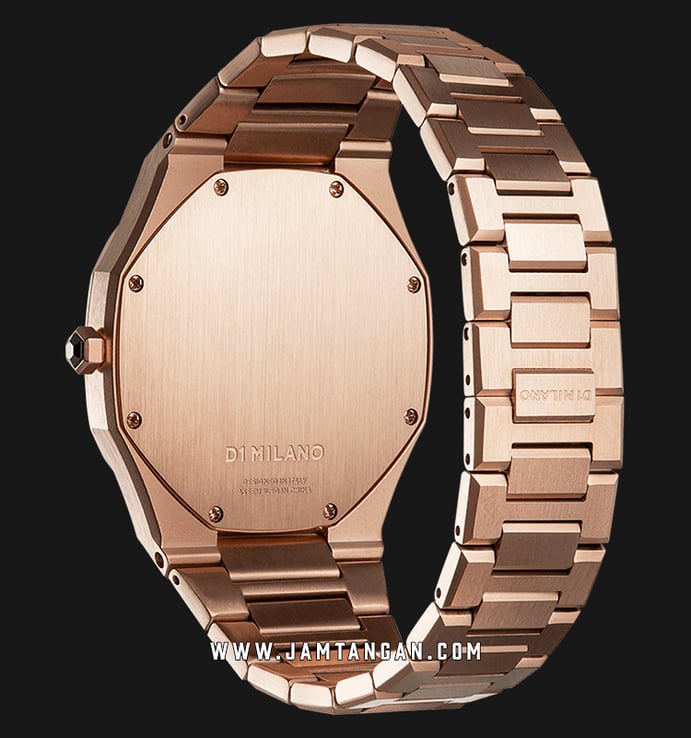 D1 Milano Ultra Thin D1-A-UTBL02 Rose Gold - Rose Gold Dial Stainless Steel Strap