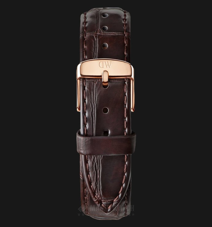 Daniel Wellington DW00100140 Classic Black York 36mm Black Dial Brown Leather Strap
