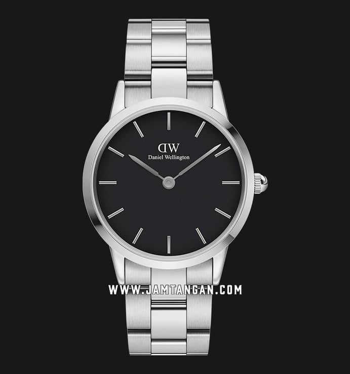 Daniel Wellington Iconic Link DW00100204 Black Dial Stainless Steel Strap