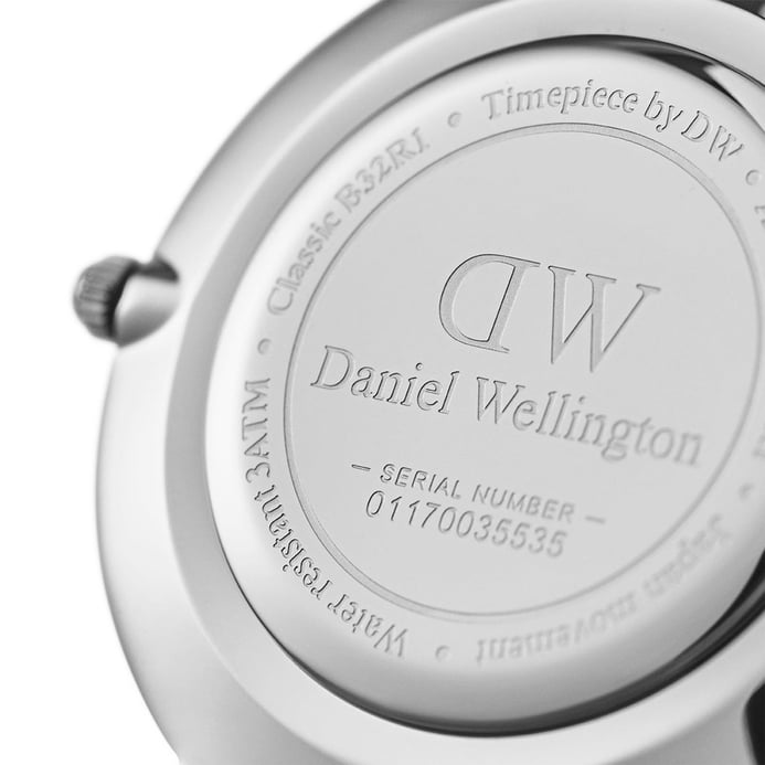 Daniel Wellington Classic DW00100216 Petite Cornwall 32mm Black Dial Black Nylon Strap