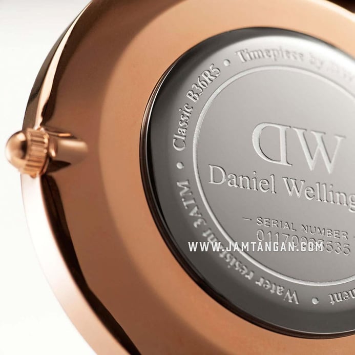 Daniel Wellington Classic DW00100271 Roselyn 36mm White Dial Red NATO Strap 