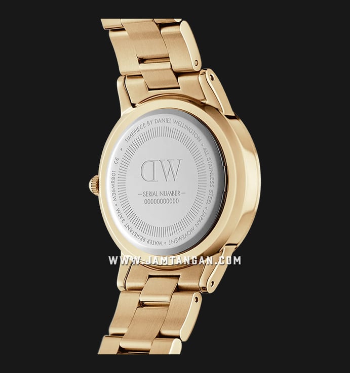 Daniel Wellington Iconic Link Unitone DW00100403 Gold Dial Gold Stainless Steel Strap