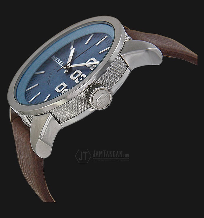 Diesel Franchise DZ1512 Blue dial Brown Leather Strap Watch
