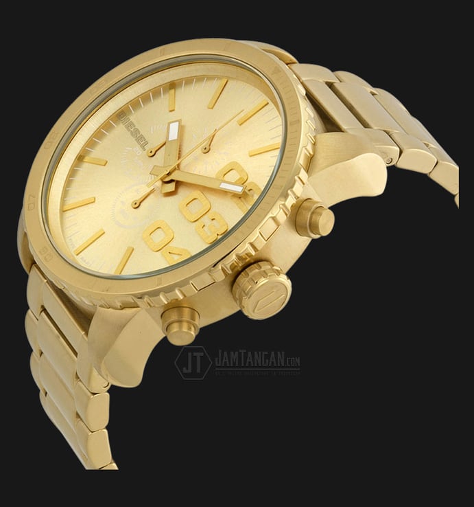 Diesel DZ4268 Gold Tone Gold dial Gold Stainless Steel Watch