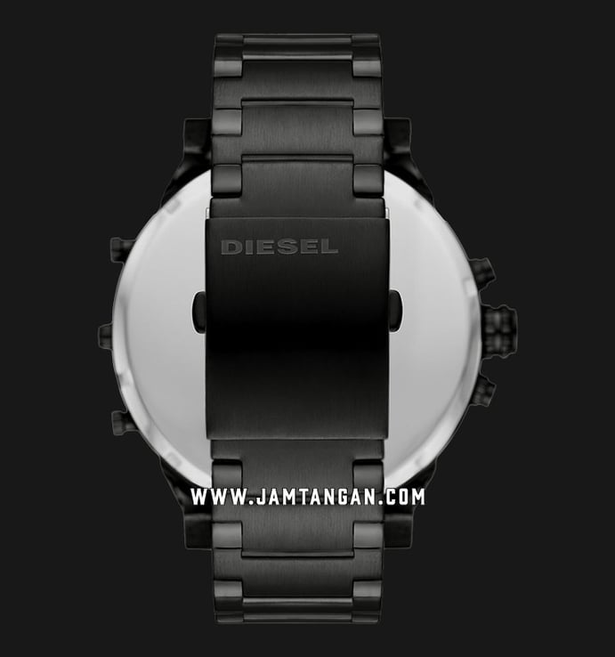 Diesel Mr. Steel Dial 2.0 Black Strap Black Daddy DZ7435 Chronograph Stainless