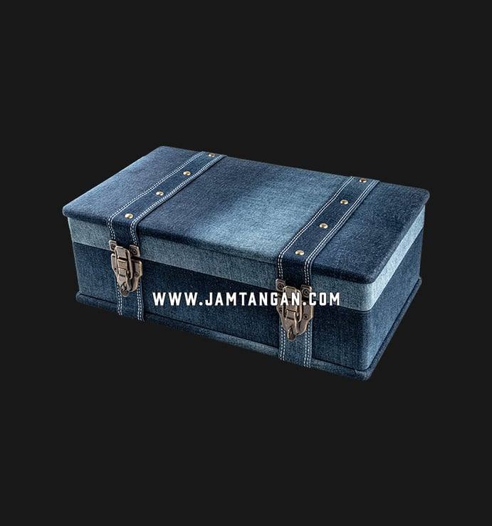 Kotak Jam Tangan Driklux 10W-Jeans Blue Denim Box