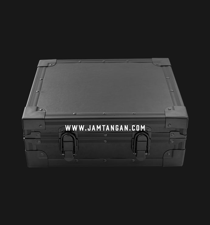 Kotak Jam Tangan Driklux 12W-BG Black Carbon PU Leather Box