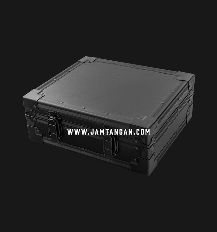 Kotak Jam Tangan Driklux 12W-BG Black Carbon PU Leather Box