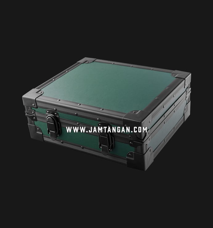 Kotak Jam Tangan Driklux 12W-GF Dark Green Leather Box