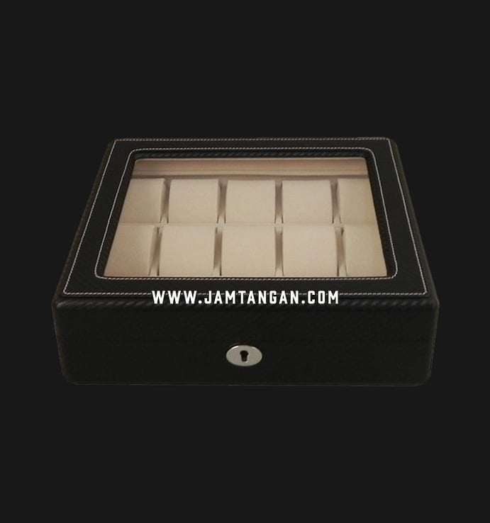 Kotak Jam Tangan Driklux 15W-KC Black Carbon PU Box