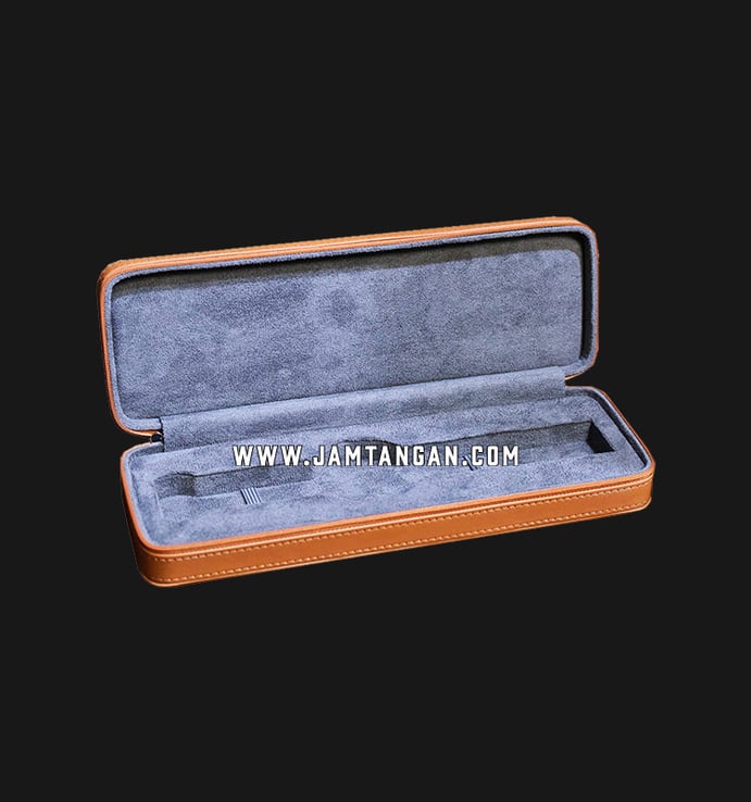 Kotak Jam Tangan Driklux 1W-BRF-SPU Tan PU Leather Box With Zip