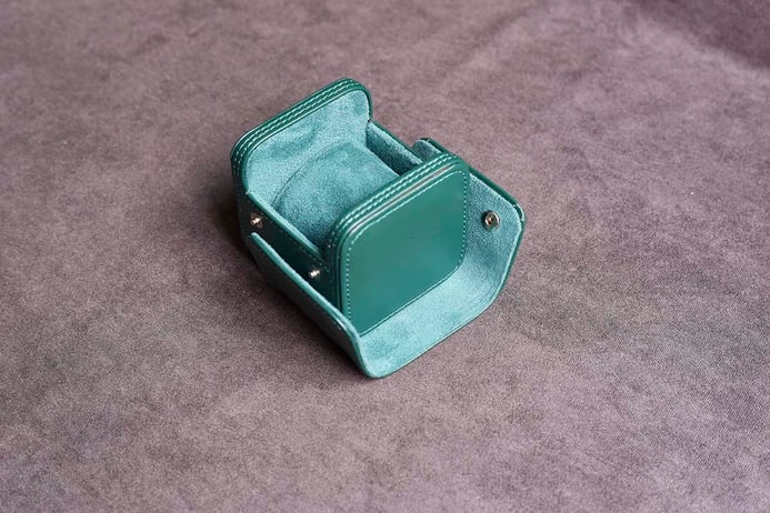 Kotak Jam Tangan Driklux 1W-GH-GR Dark Green PU Leather Box