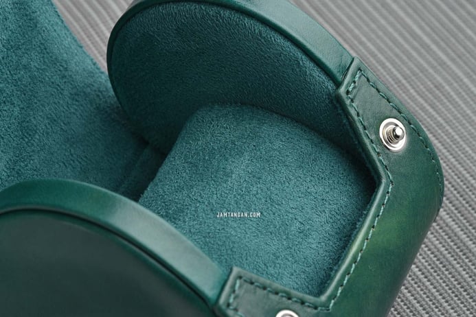 Kotak Jam Tangan 1W-GRGF-L Dark Green PU Leather Box