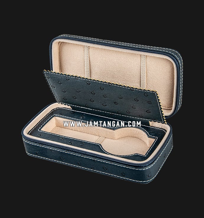 Kotak Jam Tangan Driklux 1W-OS-BL Blue Ostrich Leather Box