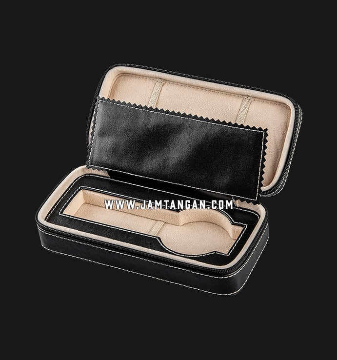 Kotak Jam Tangan Driklux 1W-PU-B Black PU Leather Box