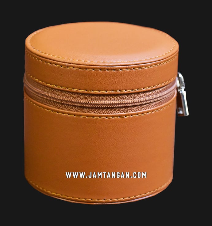 Kotak Jam Tangan Driklux 1W-YT-BRGF Brown PU Leather Box