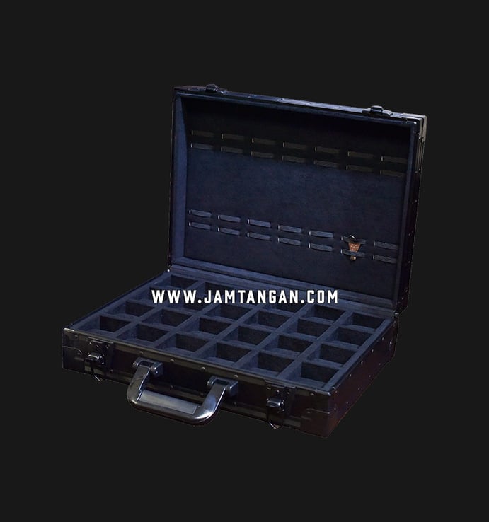 Kotak Jam Tangan Driklux 24W-BB Black Leather PU Box
