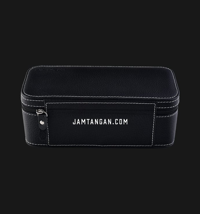 Kotak Jam Tangan Driklux 2W-2-B Black PU Leather Box