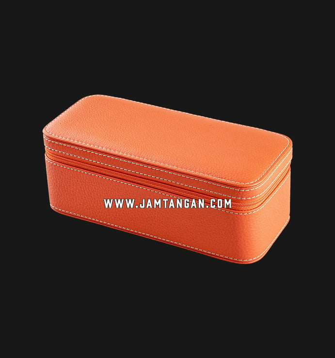 Kotak Jam Tangan Driklux 2W-2-O Orange Leather Box