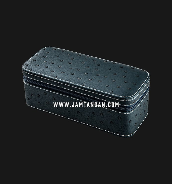 Kotak Jam Tangan Driklux 2W-2-OS-BL Blue Ostrich Leather Box