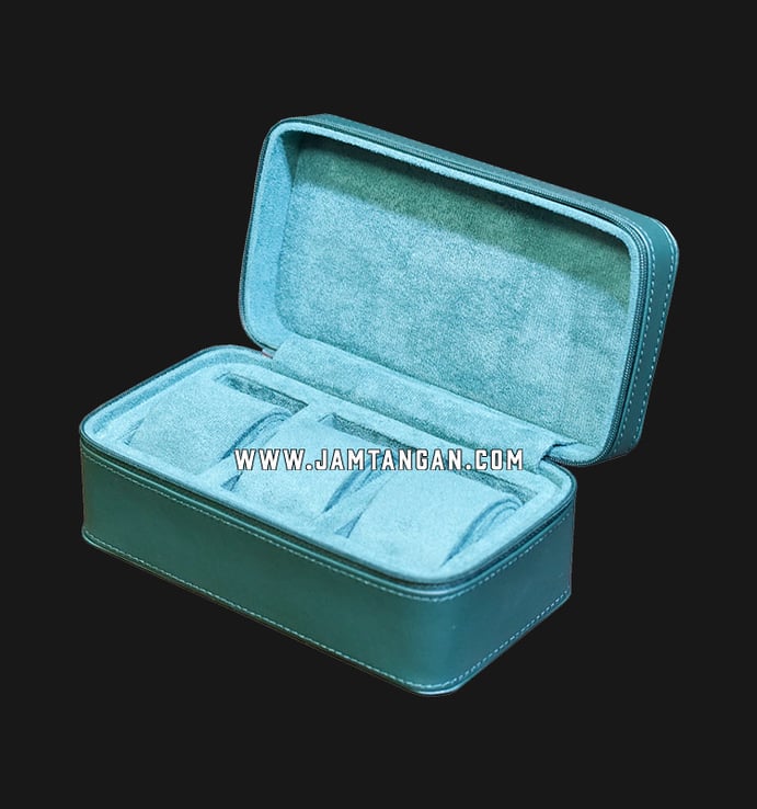 Kotak Jam Tangan Driklux 3W-FH-GR-SPU Dark Green PU Leather Box