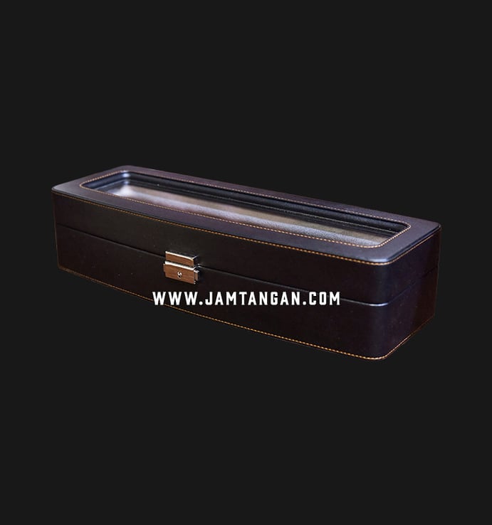 Kotak Jam Tangan Driklux 6W-HX-BC Black Leather Box
