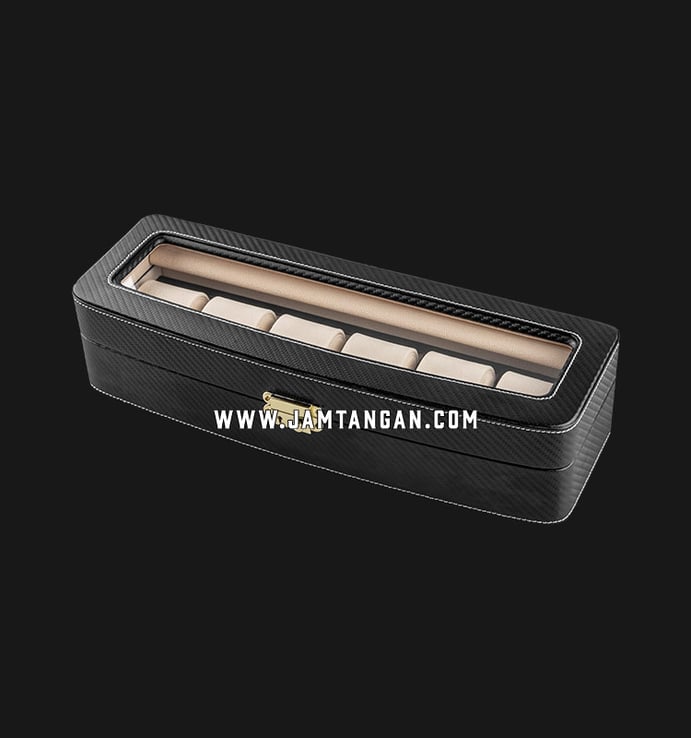 Kotak Jam Tangan Driklux 6W-HX Carbon PU Wood Box