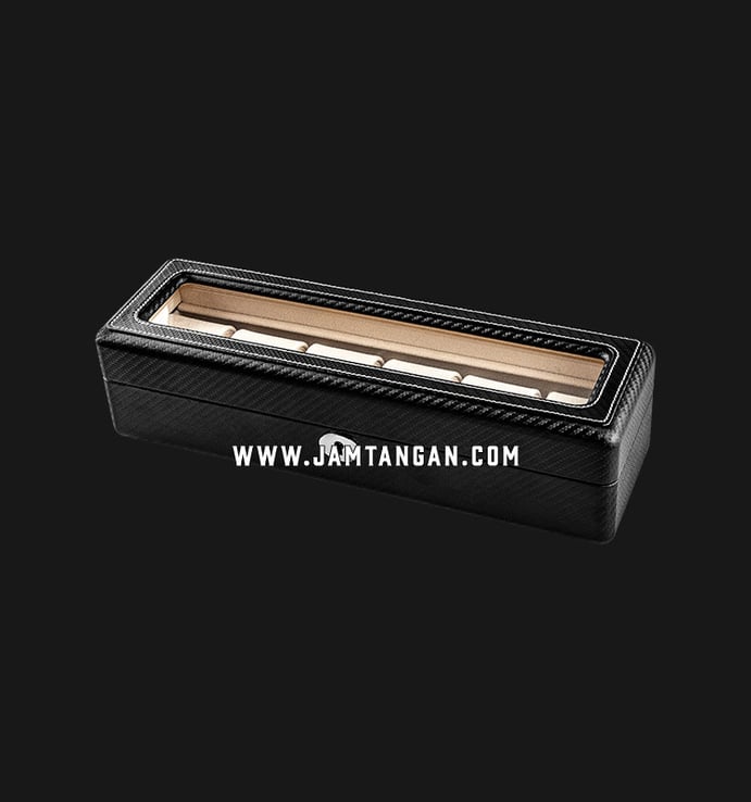 Kotak Jam Tangan Driklux 6W-KC Carbon PU Wood Box
