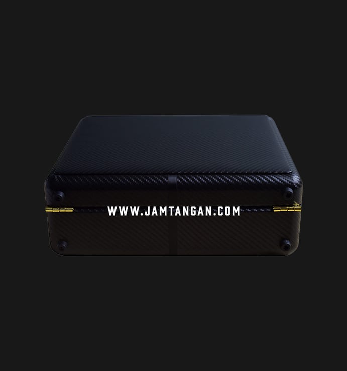 Kotak Jam Tangan Driklux 915CG-L Black Carbon Box With Handle