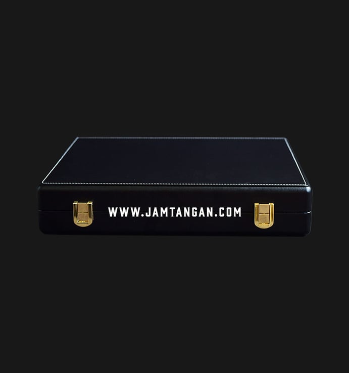 Kotak Jam Tangan Driklux FDX-12BGF Black Leather Box