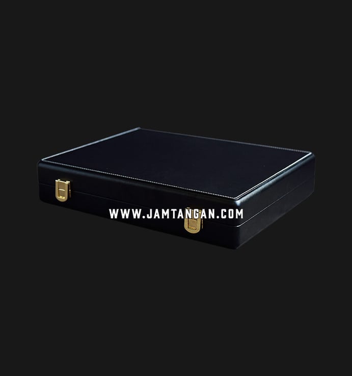 Kotak Jam Tangan Driklux FDX-12BGF Black Leather Box