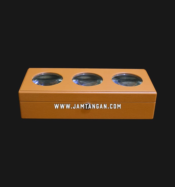 Kotak Jam Tangan Driklux JP3-BrF-SPU Tan Leather Box