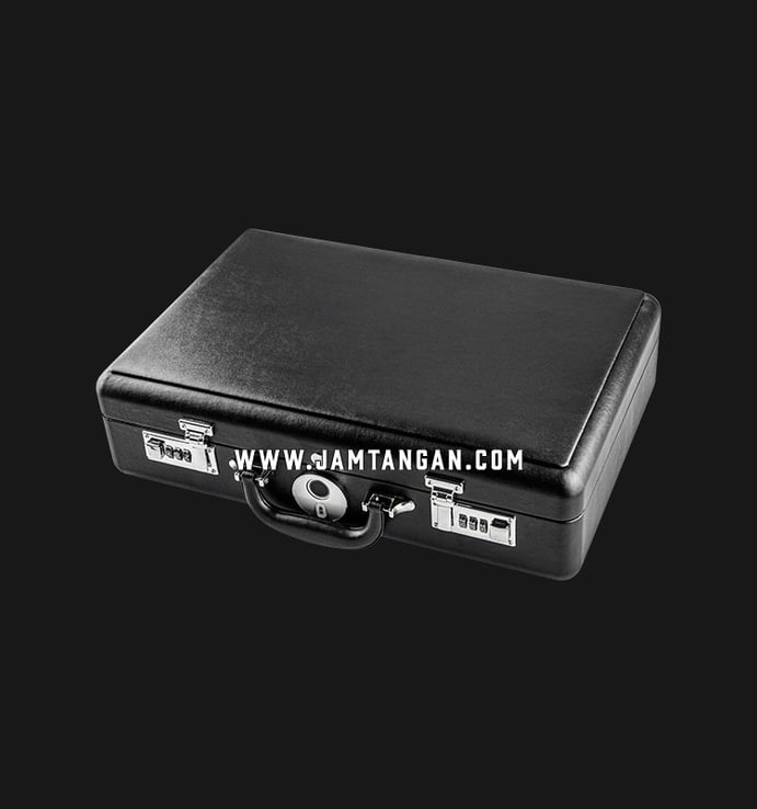 Kotak Jam Tangan Driklux LT-28BGF-SPU-FP Black Microfiber Leather Box