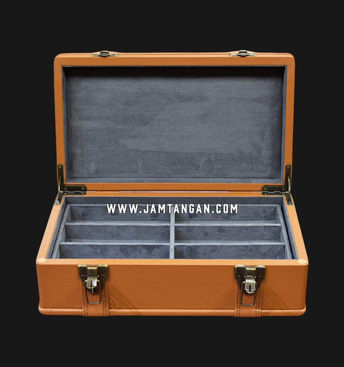 Kotak Jam Tangan Driklux MH-Br-SPU Tan Leather Box
