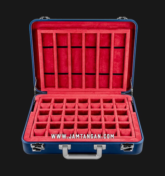 Kotak Jam Tangan Driklux STX-BLRF Blue Aluminium Box