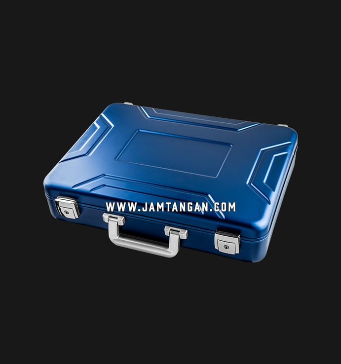 Kotak Jam Tangan Driklux STX-BLRF Blue Aluminium Box