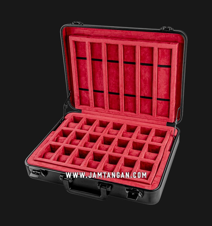 Kotak Jam Tangan Driklux STX-BRF Black Aluminium Box