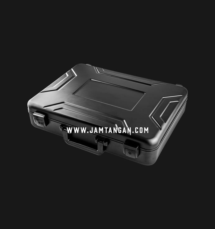 Kotak Jam Tangan Driklux STX-BRF Black Aluminium Box